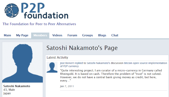 profil satoshi nakamoto