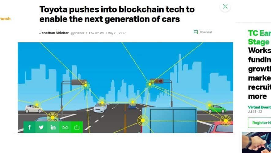 Blockchain otomotif untuk mobil